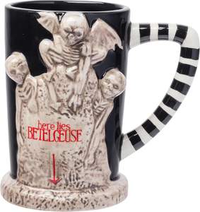 <span class=keywords><strong>Beetlejuice</strong></span> Here Lies Taza de cerámica esculpida en 3D 20 onzas - Product Image 1