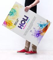 Affiche d'impression offset personnalisée haute définition, couleurs vives, revêtement résistant à la décoloration, pour affichage mural