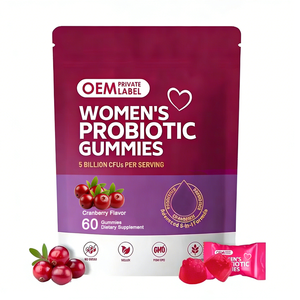 Gomitas Probióticas Vaginales OEM, Gomitas para el Equilibrio Femenino, Probióticos de Arándano para la Salud Vaginal de la Mujer, Equilibrio del pH de la Levadura - Product Image 1