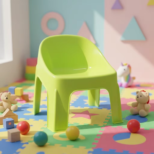 Chaises en plastique pour enfants, <span class=keywords><strong>meubles</strong></span> pour enfants, chaise à dossier carré en plastique pour enfants de haute qualité - Product Image 1