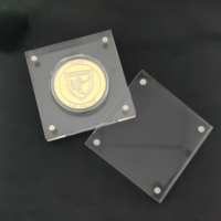 Présentoir porte-monnaie en acrylique personnalisable en gros vitrine porte-monnaie en acrylique personnalisé pour pièces de collection et jetons