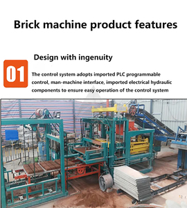 Pequeña máquina automática de fabricación de bloques huecos de cemento con PLC y engranaje - Product Image 3