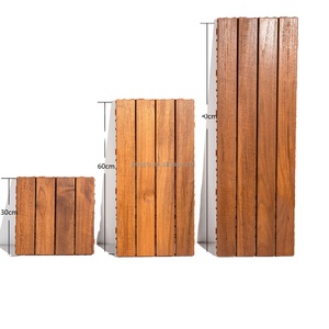 Dalles de terrasse carrées en bois de luxe de haute qualité, Teck de Birmanie, Cumaru, Kempas, Merbau, IPE, <span class=keywords><strong>pour</strong></span> cour, balcon, terrasse extérieure - Product Image 2