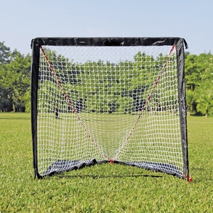 High Quality SAMBASPORTS 4' X 4' X 4' Durable Portable <strong>Foldable</strong> Lacrosse <strong>Goal</strong> with Iron Frame and Polyester Training Nets - Product Image 2