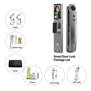 Cerradura Inteligente para Puerta con Huella Dactilar y Reconocimiento Facial, con Cámara, para Puertas <span class=keywords><strong>de</strong></span> Latón/Acero Inoxidable, Almacenamiento en la Nube, Compatible con la Aplicación TUYA - Product Image 3