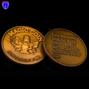 格安カスタムメイド3D亜鉛合金真鍮金属アンティークゴールドコインチャレンジコイン
