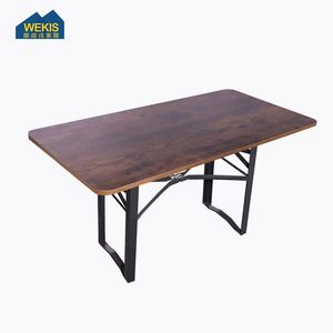 WEKIS Table et chaise pliantes très vendues, tables en bois bon marché pour restaurant, événement, mariage, banquet, pieds de table pliants - Product Image 6