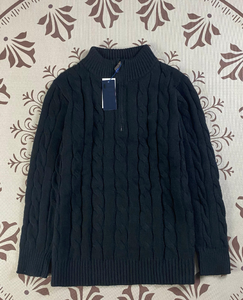 Suéter Personalizado de Lujo para <span class=keywords><strong>Hombre</strong></span> Estilo Preppy |   Suéter Estilo Polo Ralph Lauren, Cuello Coreano, Tejido de Punto - Product Image 3