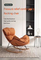Fauteuil inclinable moderne simple, design à bascule, pour la maison, le bureau, l'appartement, le salon, la chambre, l'hôtel, pour la détente et le loisir