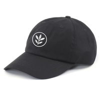 Chapeaux de papa vierges en coton sergé pour hommes, non traités, personnalisés, avec Rose unie, logo de broderie plat, casquette de Baseball, 6 panneaux
