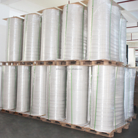 PP clair Facestock Film de revêtement transparent auto-adhésif en polyéthylène PP clair autocollant Jumbo rouleaux d'étiquettes