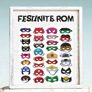 Masques élastiques en feutre de super-héros, 28 types différents pour les anniversaires d'enfants, les fêtes d'Halloween, le cosplay et les accessoires de masque pour les yeux - Product Image 2
