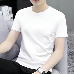 เสื้อยืดผ้าคอตตอนระบายอากาศได้ดีมีโลโก้ที่กำหนดเองพิมพ์ลายผ้าไหมแบบหนา - Product Image 4