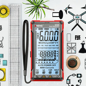 Multímetro Digital Recargable con Pantalla <span class=keywords><strong>LCD</strong></span> Grande de 682, 6000 Cuentas, Probador de Diodos y Ohmios, Herramientas para Electricistas - Product Image 2