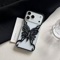 Fille Téléphone Cas PC Esthétique Papillon pour iPhone