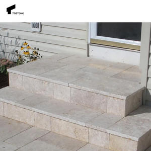 Новый тренд из натурального травертина, брусчатка, камень для патио, подъездная дорожка для сада, вилла и уличный Декор - Product Image 2