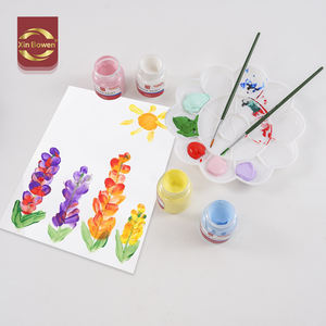 Xin Bowen 9 couleurs 50ML peinture au doigt peinture professionnelle non toxique bricolage peinture au doigt pour enfants peinture avec rapport MSDS/CE - Product Image 4