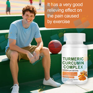 Kualitas tinggi suplemen kunyit ekstrak akar Kurkumin 95% Kosher kunyit sertifikat 95% <span class=keywords><strong>500mg</strong></span> Kurkumin kapsul - Product Image 4