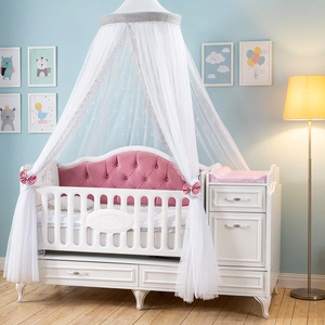 <span class=keywords><strong>Lit</strong></span> et berceau pour bébé en bois massif, design moderne, style européen, pour hôtel et école, meubles de chambre d'enfant - Product Image 1