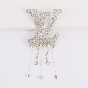 Hotfix Miếng Đính Kim Cương Giả Pha Lê 3D Miếng Đính Chữ Cái Chữ Cái ABC Chữ L Hạt Cườm Chữ Cái Tiếng Anh - Product Image 4