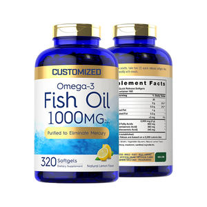 Gmp Gecertificeerd Gezondheidszorg Supplement Oem Diepzee Wilde Alaska Geraffineerde Epa Dha Visolie Omega 3 1000Mg Softgel Capsules - Product Image 1