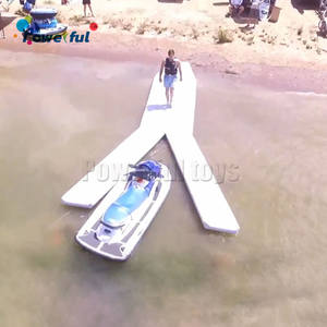 Plataforma de muelle <span class=keywords><strong>flotante</strong></span> JetSki con teca EVA, yate inflable de agua, Isla de elevación de ocio de verano - Product Image 3