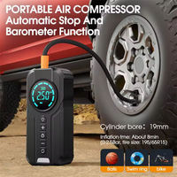 Démarreur de batterie de voiture portable avec gonfleur de pneus 150 PSI intégré – Batterie externe d'urgence pour voiture
