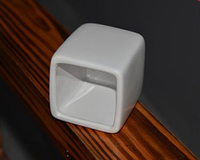 Usine directe personnalisé écologique moderne blanc Mini Cube carré en céramique succulente jardinière en porcelaine Pot de fleur pour la maison jardin
