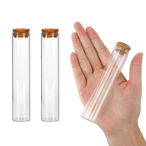 Tube à essai en verre avec <span class=keywords><strong>bouchon</strong></span> en liège naturel, personnalisable par l'usine OEM, diamètres <span class=keywords><strong>85mm</strong></span>, 115mm, 120mm - Product Image 5