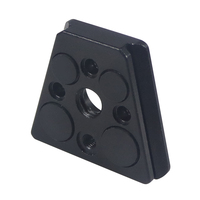 FEICHAO Placa de sujeción de liberación rápida con tornillo de 1/4 pulgadas, adaptador de montaje V-Lock para cámara, trípode, monitor de campo, luz LED, SLR, DSLR, gimbal