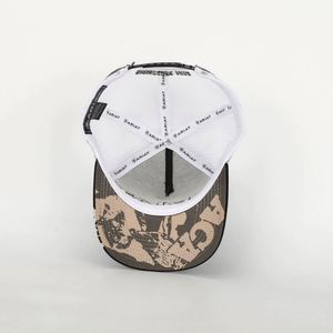 Casquette Trucker Unisexe Rétro 5 Panneaux Extérieur Sportive avec Bandes Brodés Maille Tendance Performance Pêche 100% Coton Hip Hop Plage - Product Image 6
