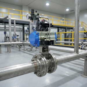 Válvula de Bola Neumática de Acero Inoxidable con Extremo Bridado, Actuador de Doble Acción, Cierre Automático para Tuberías de Agua, Petróleo y Gas - Product Image 6