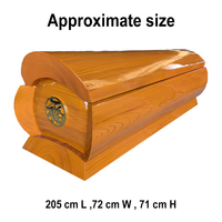 Ataúd de Madera de Pino Económico Personalizado al por Mayor, Ataúd de Madera Tallado a Mano, Ataúd de Madera Ecológico y Duradero para Funeral