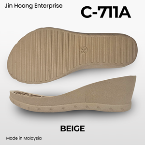 Plataformas de PVC Antideslizantes Ligeras y Duraderas para Mujer Jin Hoong C-711A, Suela Negra Resistente al Agua, Grosor de 50 mm - Product Image 5