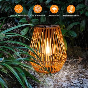Lanternes solaires extérieures étanches suspendues lumières solaires <span class=keywords><strong>décoration</strong></span> pour jardin cour patio porche arbres pelouse voie - Product Image 5