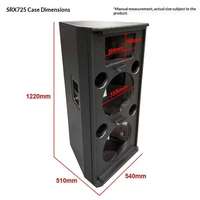 SRX725 OEM, enceinte double 15 pouces à aimants néodyme, en contreplaqué de bouleau et MDF, système de sonorisation professionnel pour scène, Guangdong