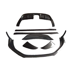 Vente directe d'usine pour Porsche <span class=keywords><strong>Boxster</strong></span> cayman 718 Kit de carrosserie en carbone pare-chocs avant lèvre arrière diffuseur jupe latérale becquet 2016-2020 - Product Image 1
