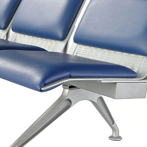 Chaise d'attente d'aéroport publique à prix d'usine, 3/4/5 places, assise en rangée, utilisation en extérieur, parc, facile à nettoyer, résistance à la corrosion, cuir PU - Product Image 6