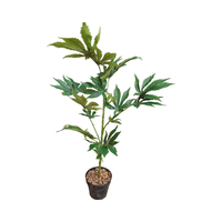 Décoration d'intérieur Faxu Home Decor, plante de chanvre artificielle, fausses plantes de marijuana pour usage intérieur