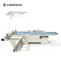 Scie à panneaux coulissante XINREBON MJ45 simple, économique et standard, à 45 degrés, pour la fabrication d'armoires et de placards