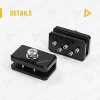 Supporto Universale per Faro da Cofano, Senza Foratura, in Lega di Alluminio, Morsetto per Bordo Cofano per Fari LED e Fari Supplementari per Fuoristrada 4X4, Auto e Camion