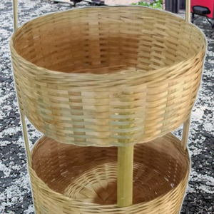 Handmade Woven Natural Wooden Chips <b>Basket</b> High Quality <b>Picnic</b> Wooden <b>Baskets</b> <b>Picnic</b> Storage - Product Image 3