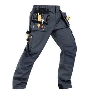 Nuovi Pantaloni <span class=keywords><strong>Cargo</strong></span> Unisex da Lavoro con Logo Personalizzato, Multi-Tasca, 100% Cotone, Abbigliamento da Lavoro per Uomo - Product Image 2