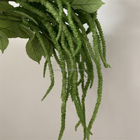 B-859 Centres de table de mariage de haute qualité, fleurs artificielles en plastique, longues branches d'amarante, plantes suspendues vertes pour la décoration de plafond