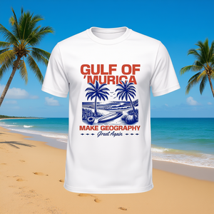 Camiseta de manga larga Gulf Of Murica Patriotic Beach, haz del geografía un lugar de orgullo - Product Image 3