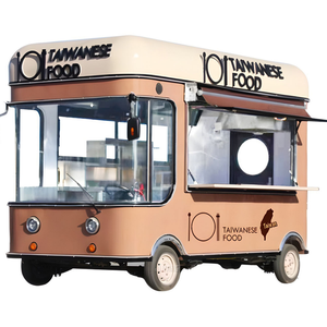 Mobile Food Truck with Full Kitchen <b>Concession</b> Food <b>Trailer</b> Fully Equipped Stainless Steel 4 Wheel Hotdog Ice Fast Food - Product Image 3