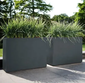 wholesale large metal aluminum tall rectangular planter box
