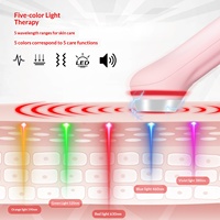 Schoonheidstoestel 5-kleuren lichttherapie gezichtsmassager schoonheidsmicrocurrent gezichtsapparaat gezichtsmodellering & huidverstevigingsapparaat