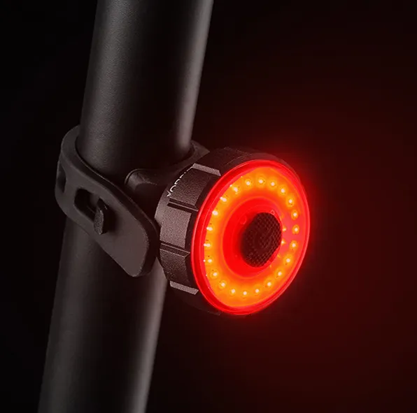 חכם בלם לנער שרות עמיד למים USB נטענת אינטליגנטי אופניים כביש אופני מנורת אור אחורי אור זנב אור
