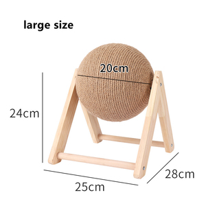 Cat Toy China Factory Price Wooden Cat Scratch Board Scratch Ball Cat Climbing Frame Cat Toy